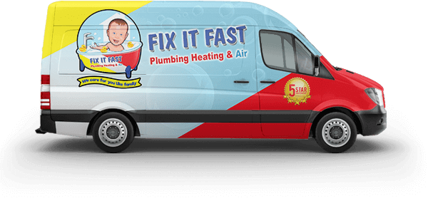 Fix It Fast Plumbing Heating & Air Van